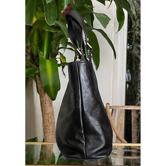 ♦️♦️  TORY BURCH AUTHENTIC BLACK BOMBE ELLA SATCHEL ♦️♦️ - Picture 8 of 16